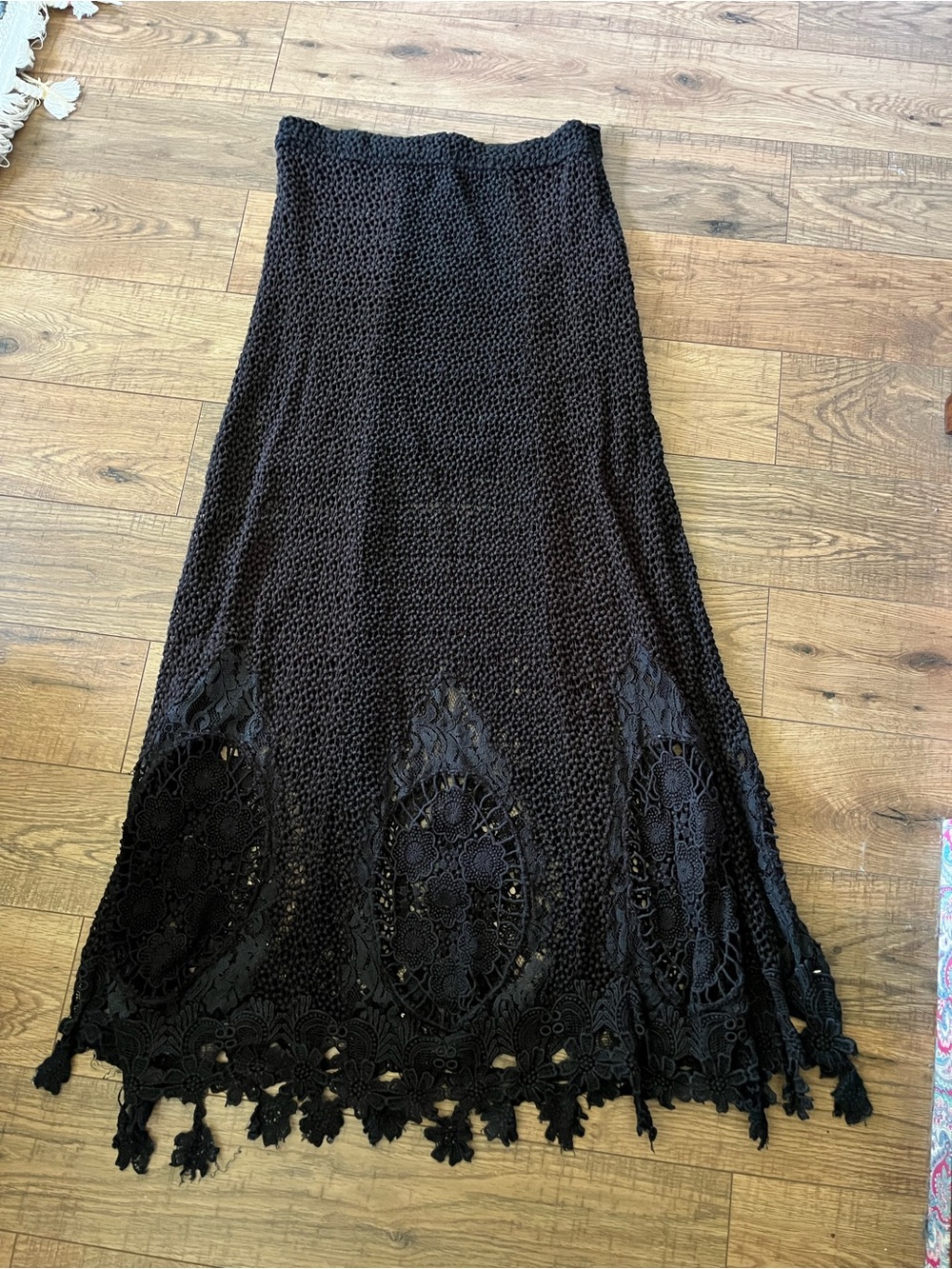 Free People Mi Amore Crochet Maxi Skirt - Picture 3 of 9